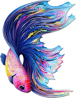 Wooden Puzzles for Adults and Kids, Betta Wooden Puzzles with Unique Colors and Shapes, Wooden Jigsaw Puzzles for People(S-8.3 * 6.5in 90pcs)