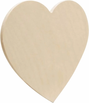 Wooden Hearts for Crafts, 16 inch Wood Hearts, 1/4 inch Thick, Pack of 1 Unfinished Wooden Hearts, Great for Valentines Day Crafts & DIY Party Décor
