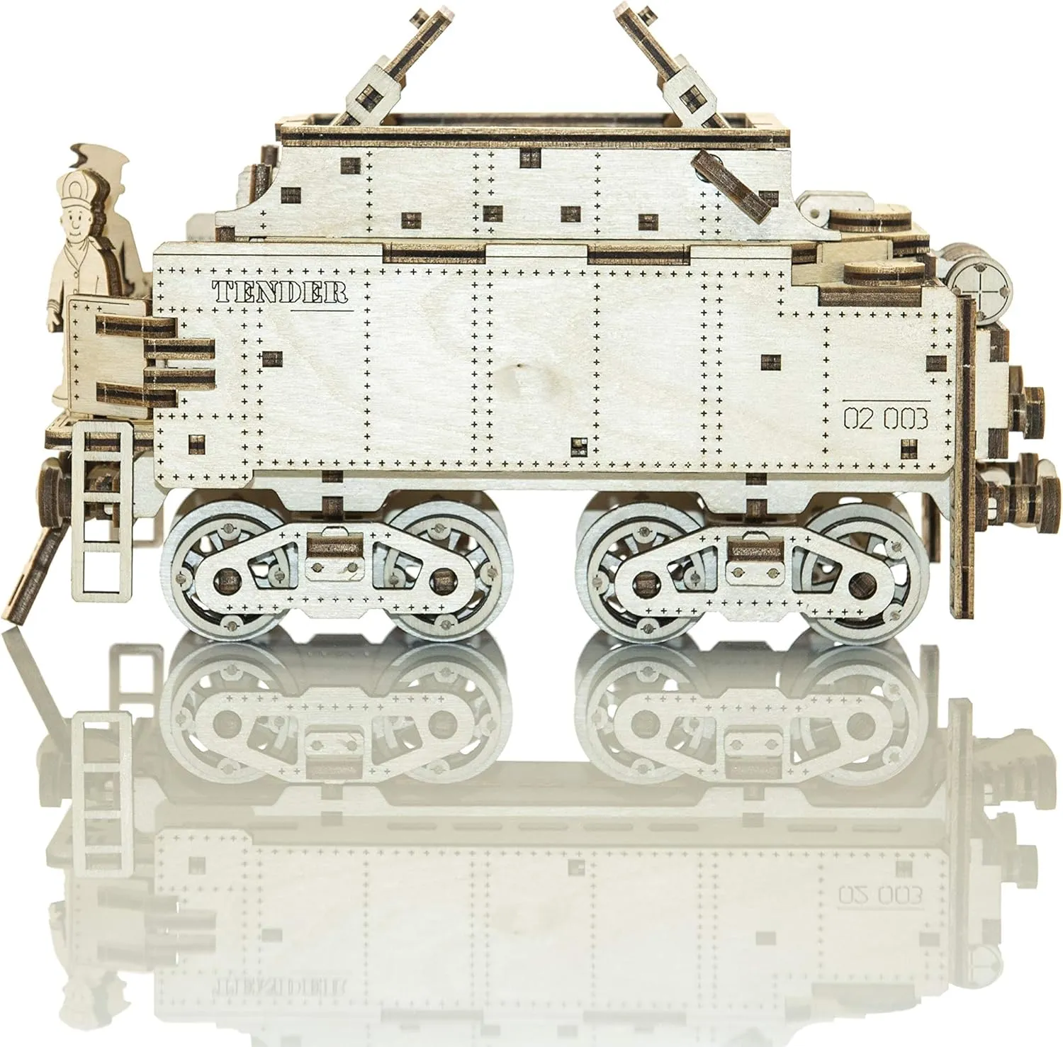 WOODEN.CITY Train Model Kits for Adults - 3D Wooden Puzzles - Trains for Adult - Made in EU