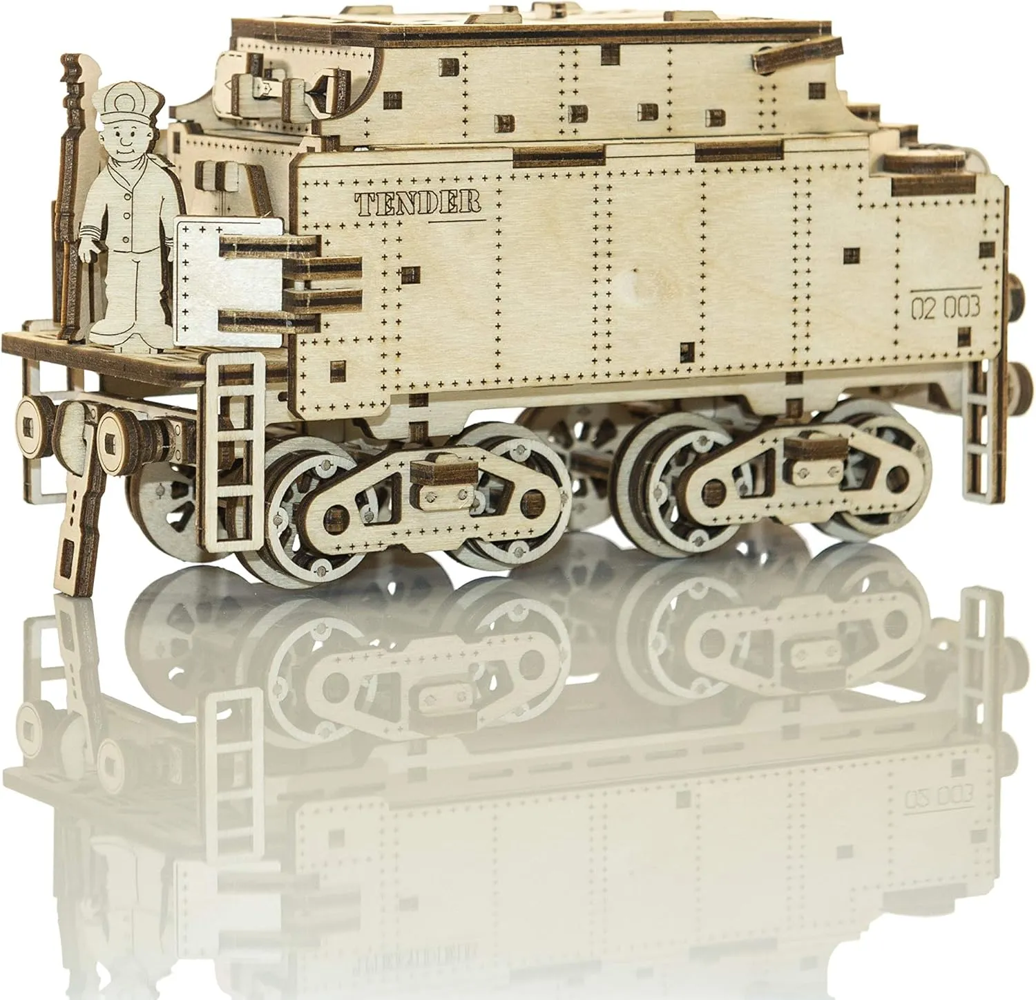 WOODEN.CITY Train Model Kits for Adults - 3D Wooden Puzzles - Trains for Adult - Made in EU