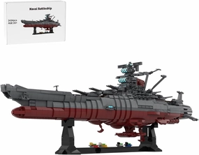 XMBRICDIYY Sci-Fi Film Battleship Model Building Blocks Set, DIY Navy Battleship Model Kit, MOC-81382 Ship Building Bricks, Collectible Ship Model for Adults Gifts Decor (2434PCS)