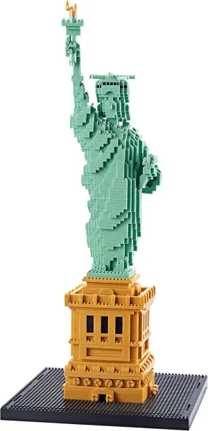 YaJie Statue of Liberty Mini Blocks Set (2810 PCS), Educational Architecture Model Kit for Teens & Adults, Creative DIY Landmark Building Toy, Ages 14 