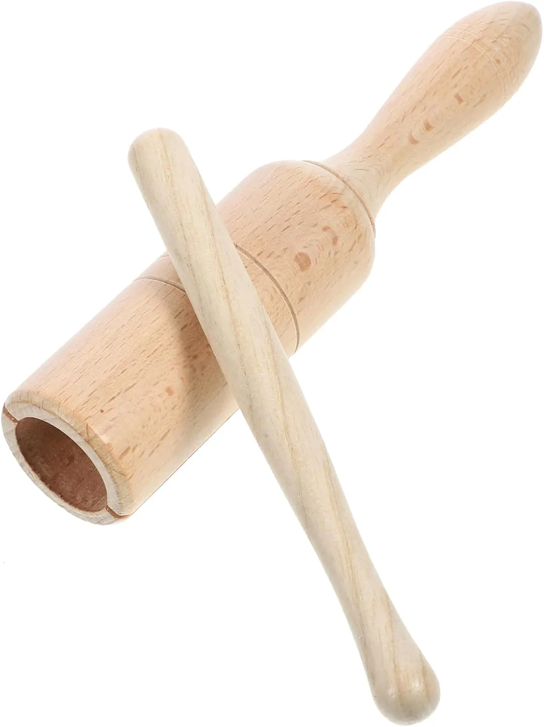 Yardwe 1 Set Preschool Musical Instrument Wooden Guiro Rod for Percussion for Develop Rhythm Skills and Enhance Musical Awareness