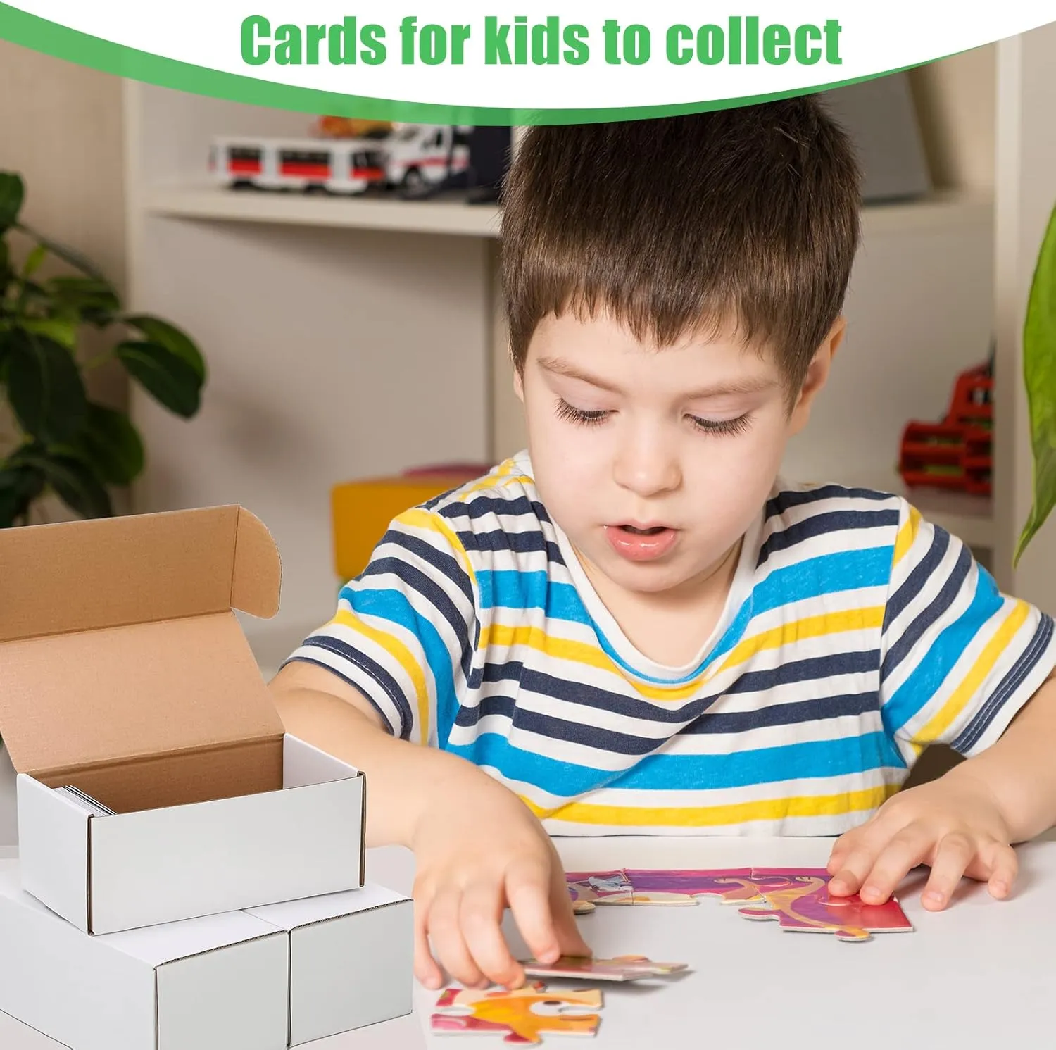 Yexiya 400 Count Trading Card Storage Box Cardboard Baseball Card Storage Box Collectible Cases for Sports Gaming Cardboard Game Collecting Holder Supplies(30 Pcs)