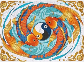 Yin Yang Fish – 500-Piece Wooden Jigsaw Puzzles Featuring The Symbolic Balance of Nature – Intricate Puzzle for Art and Philosophy Enthusiasts – A Thoughtful Gift for Puzzle Lovers