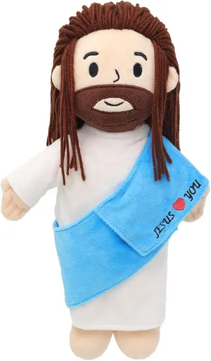 YuDanae Jesus Plush Doll Virgin Mary Stuffed Animal Christ Religious Savior Guardian Baptism Plushie Toy Gifts for Kids for Christening Religious Easter (Boy)