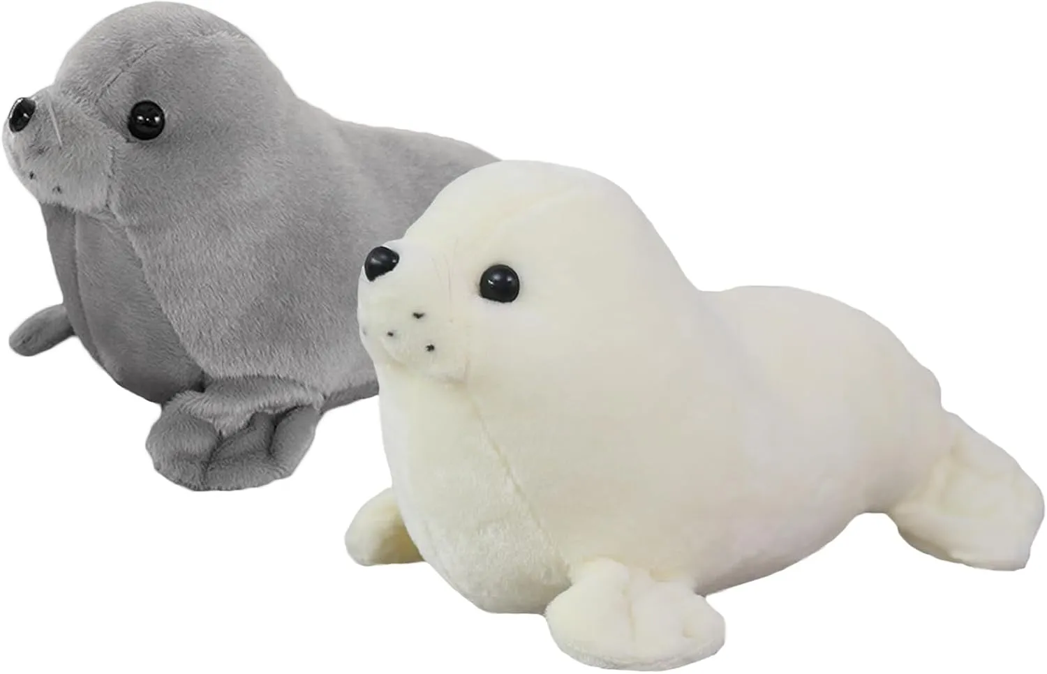 zhidiloveyou 2PCS 9" Seal Plush Stuffed Animal Cute Seal Toy Pillow Kawaii Doll Gifts for Kids