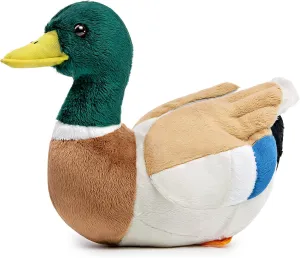 ZHONGXIN MADE Simulation Mallard Duck Plush Toy Stuffed Animals - Soft Realistic 13” Green Mallard Duck Doll, Cute Toys Real Plushie Toy Home Decoration, Unique Plush Gift Collection for Kids
